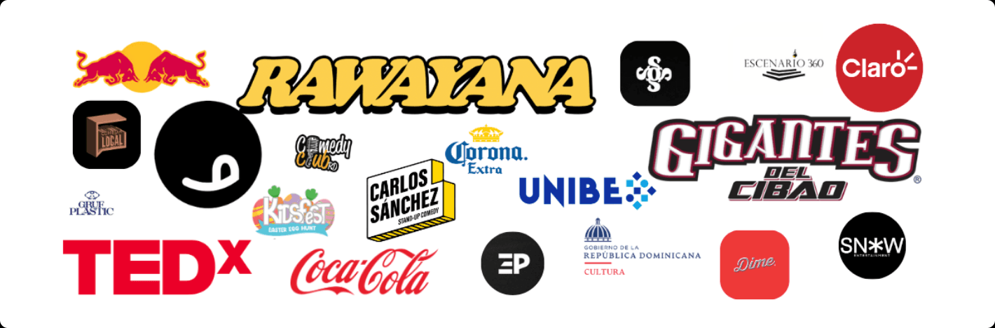Marcas y organizadores que confían en Tix